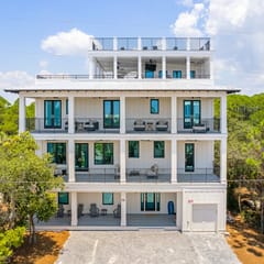 All Decked Out Seagrove 30a Gulf View Steps from Beach w Private Pool & Spa