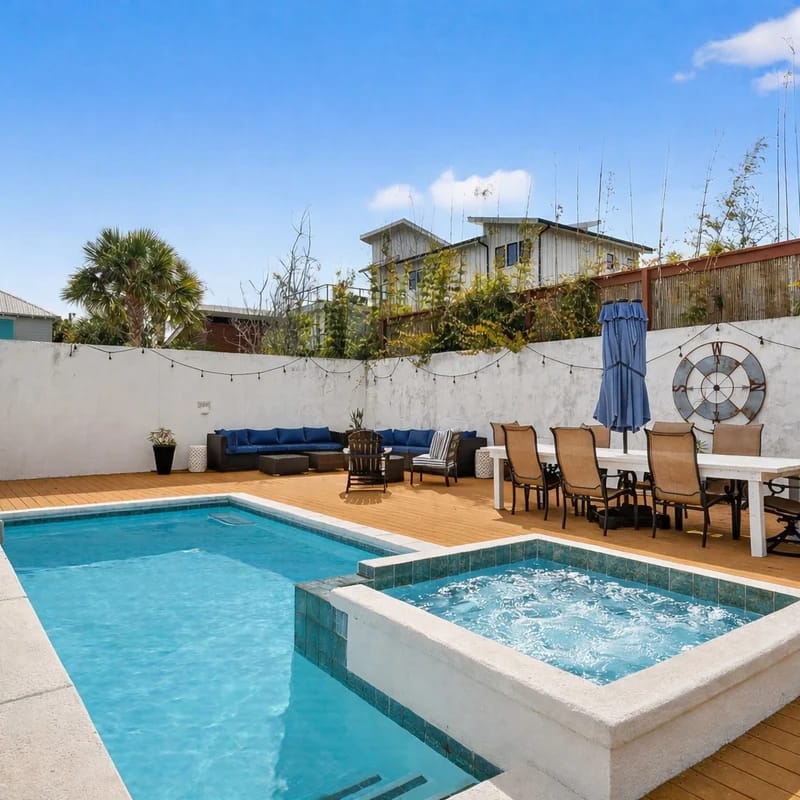 30A Sea-Renity! Private heated Pool, Spa & Beach Dayz Bliss! Pets Allowed.